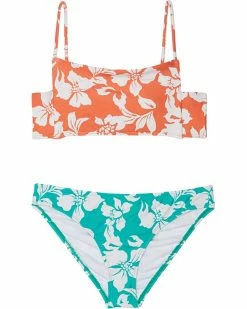 O'Neill Kids Swimwear Oasis Square Neck Bralette Set (Little Kids/Big Kids)