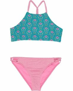 O'Neill Kids Swimwear Sequoia Braided High Neck Set (Little Kids/Big Kids)