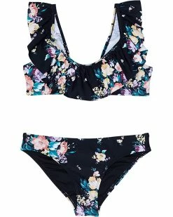 O'Neill Kids Swimwear Rosetta Ruffle Tie Back Bralette (Little Kids/Big Kids)