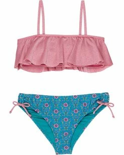 O'Neill Kids Swimwear Sequoia Ruffle Bralette Set (Little Kids/Big Kids)
